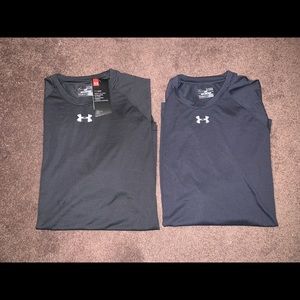 2 Men’s Heat Gear Under Armour Shirts